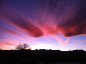 Colorado Sunset in January.